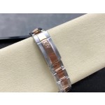 Datejust series, 31mm brown dial with diamonds, rose gold two-tone strap